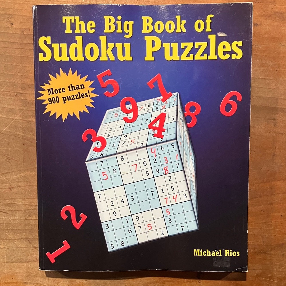 New The Big Book of Sudoku Puzzles by Michael Rios - 900 puzzles and answers